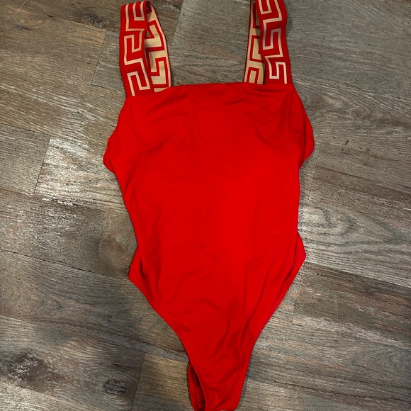 VERSACE GRECA BORDER ONE-PIECE SWIMSUIT - Picture 3 of 6